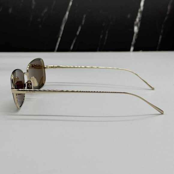 NEW LOEWE LW40159U 32G SUNGLASSES UNISEX GOLD OVAL EYEWEAR main image 10